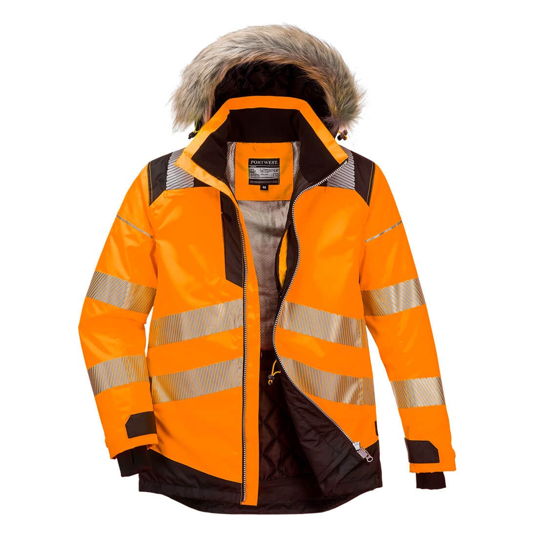 Portwest (PW369) PW3 Hi-Vis Winter Parka Jacket