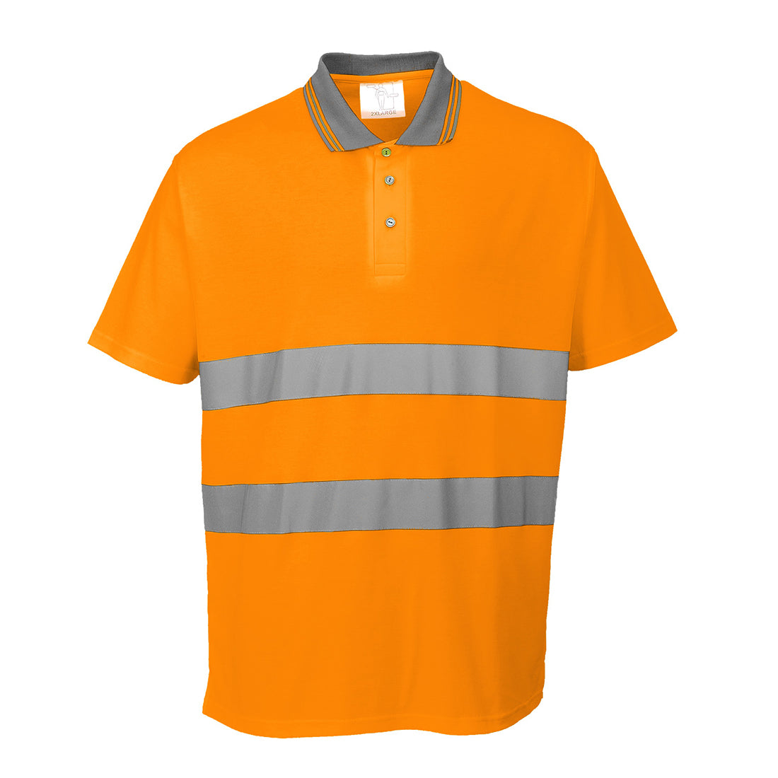 Portwest (S171) Hi-Vis Cotton Comfort Polo Shirt S/S