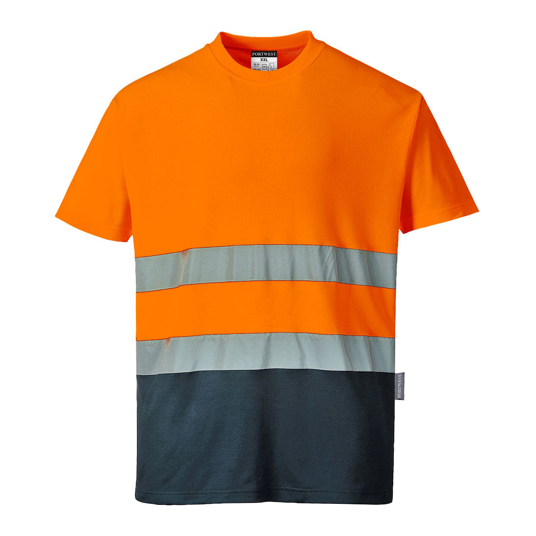 Portwest (S173) Hi-Vis Cotton Comfort Contrast T-Shirt S/S