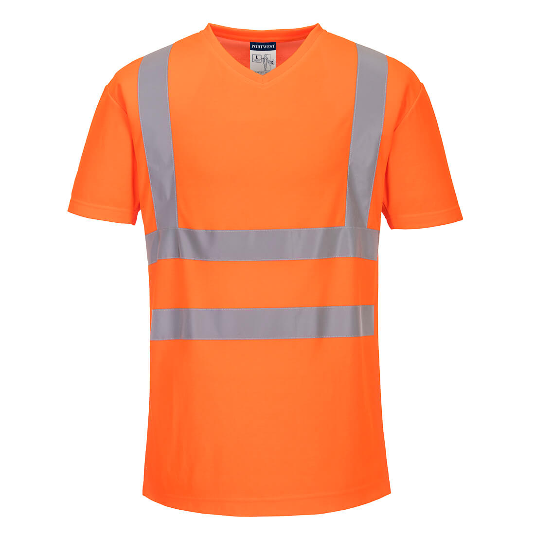 Portwest (S179) Hi-Vis Cotton Comfort Mesh Insert T-Shirt S/S