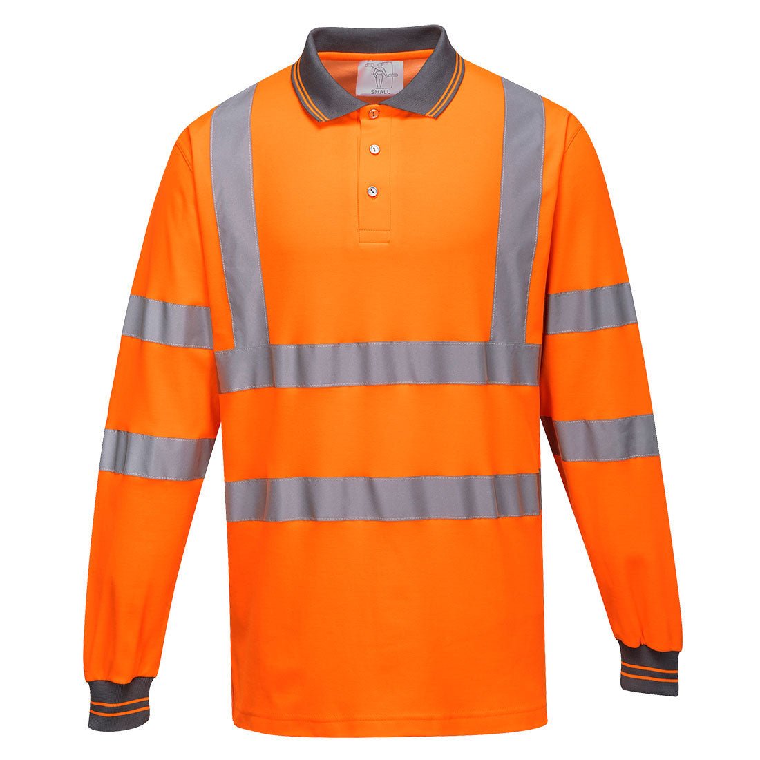 Portwest (S271) Hi-Vis Cotton Comfort Polo Shirt L/S