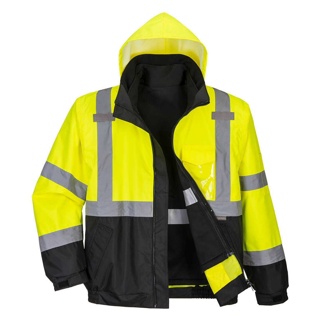Portwest (S365) Hi-Vis 3-in-1 Contrast Premium Bomber Jacket