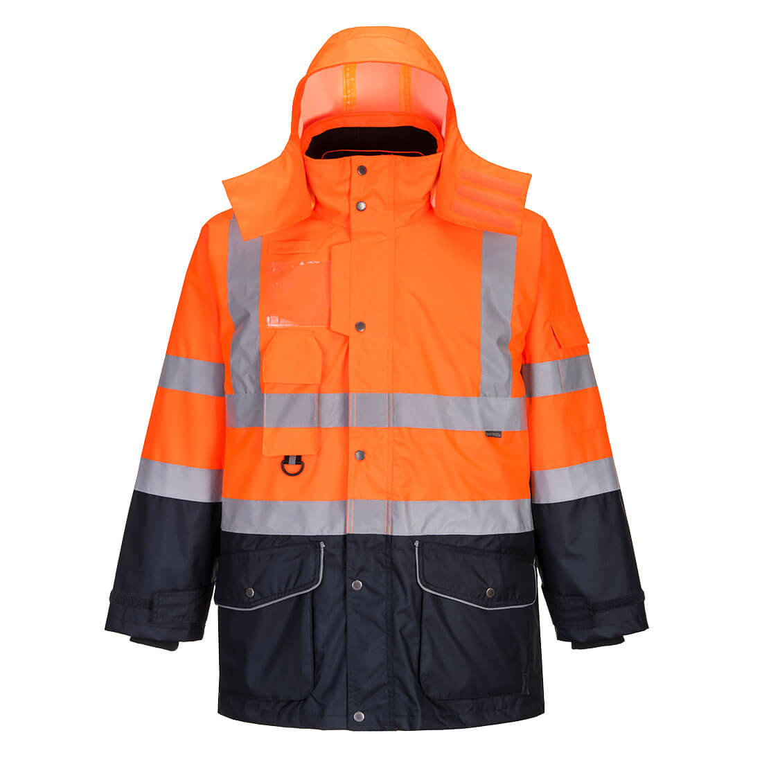 Portwest (S426) Hi-Vis Breathable 7-in-1 Contrast Traffic Jacket