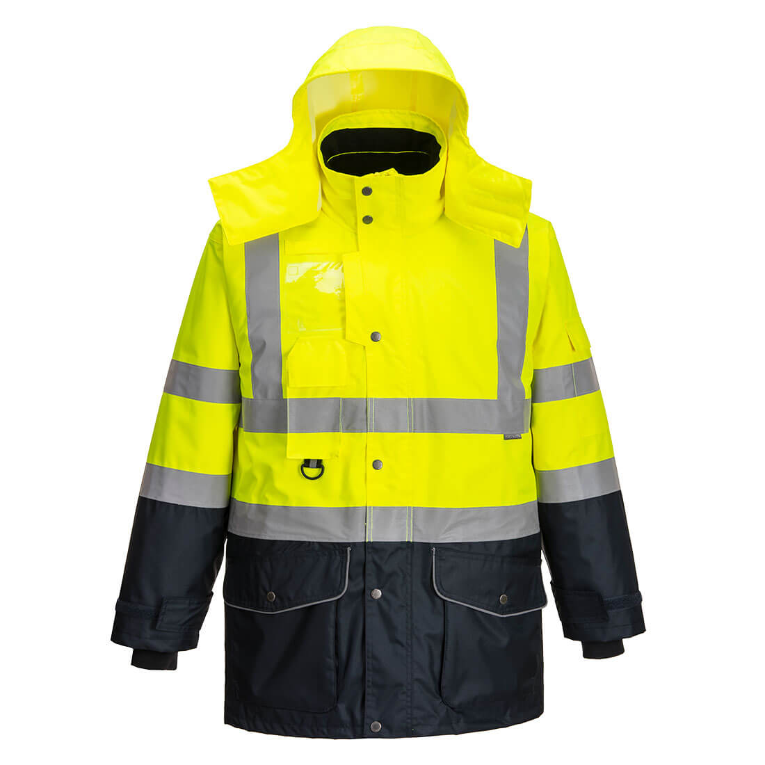 Portwest (S426) Hi-Vis Breathable 7-in-1 Contrast Traffic Jacket