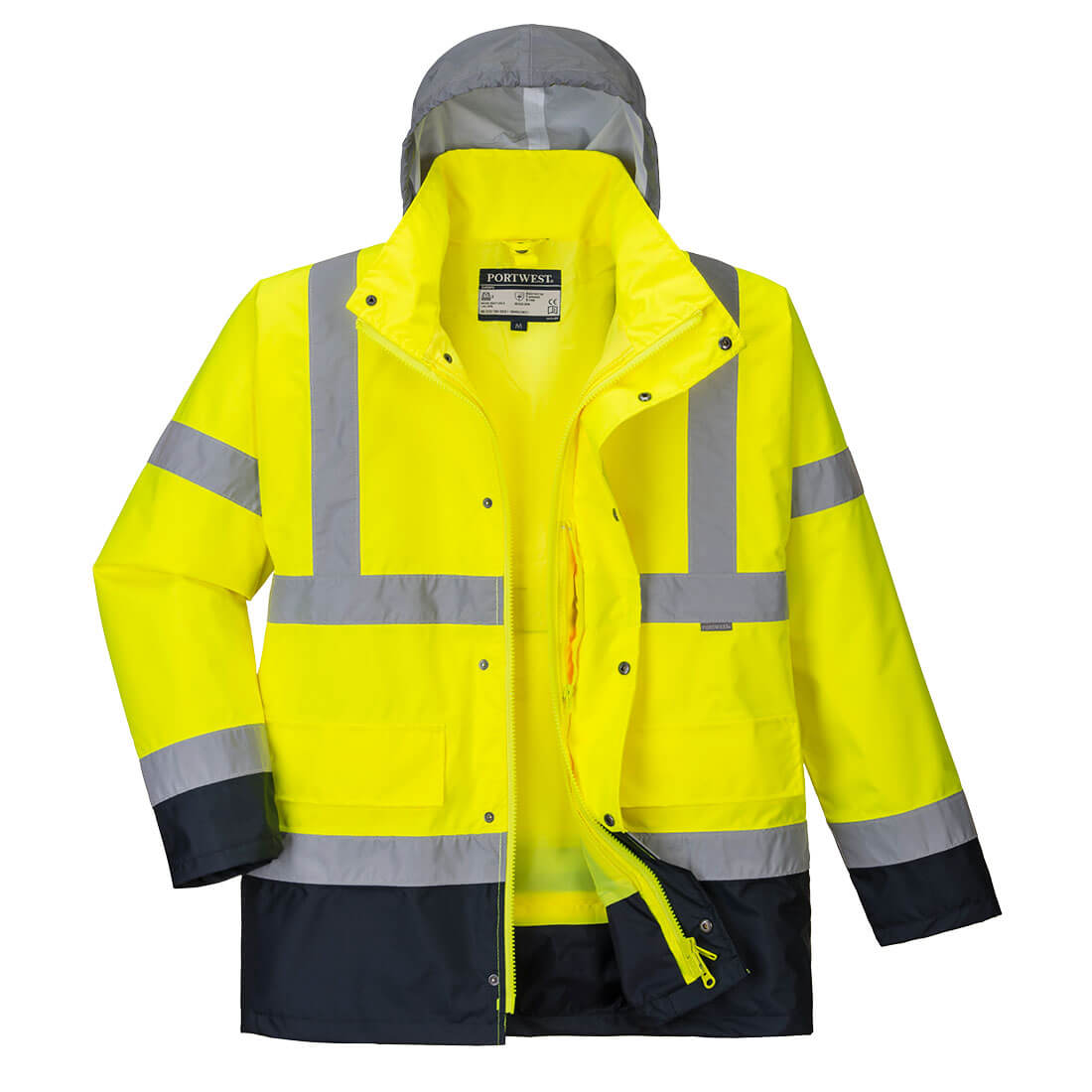 Portwest (S471) Hi-Vis 4-in-1 Contrast Traffic Jacket