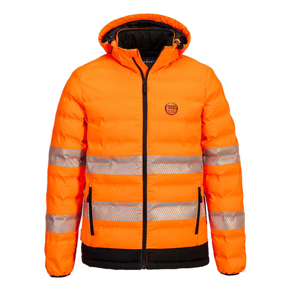 Portwest (S548) Hi-Vis Ultrasonic Heated Tunnel Jacket