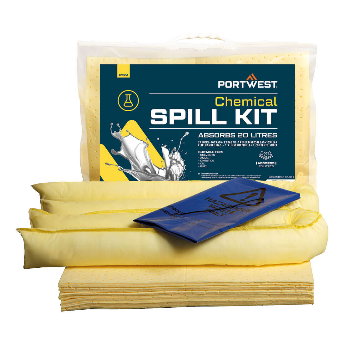 Portwest (SM90) 20 Litre Chemical Kit