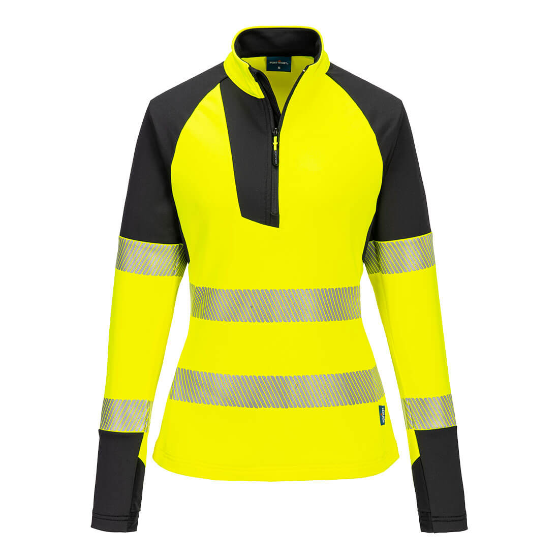 Portwest (T173) PW3 Hi-Vis Women's 1/4 Zip Sweatshirt