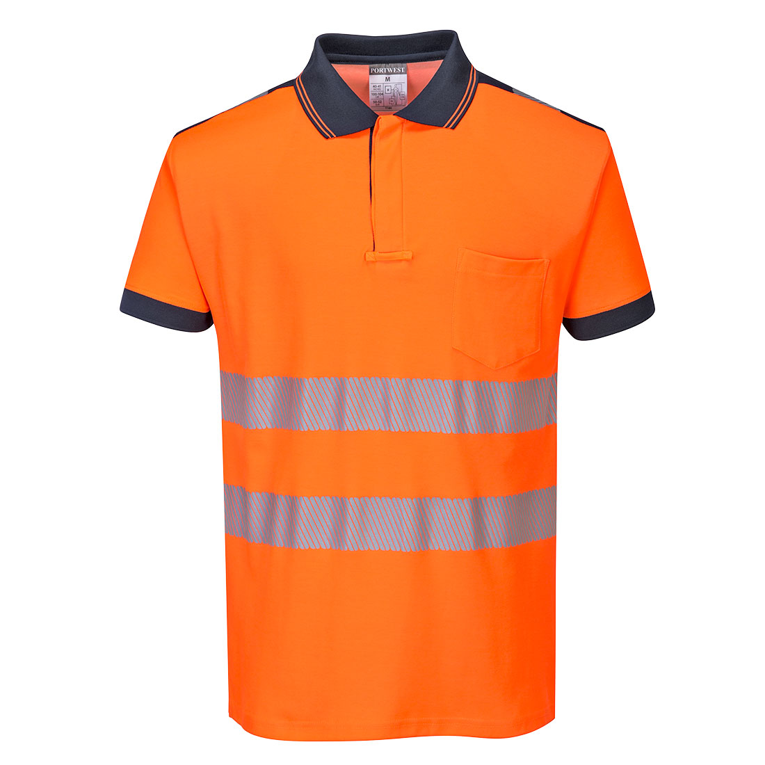 Portwest (T180) PW3 Hi-Vis Cotton Comfort Polo Shirt S/S