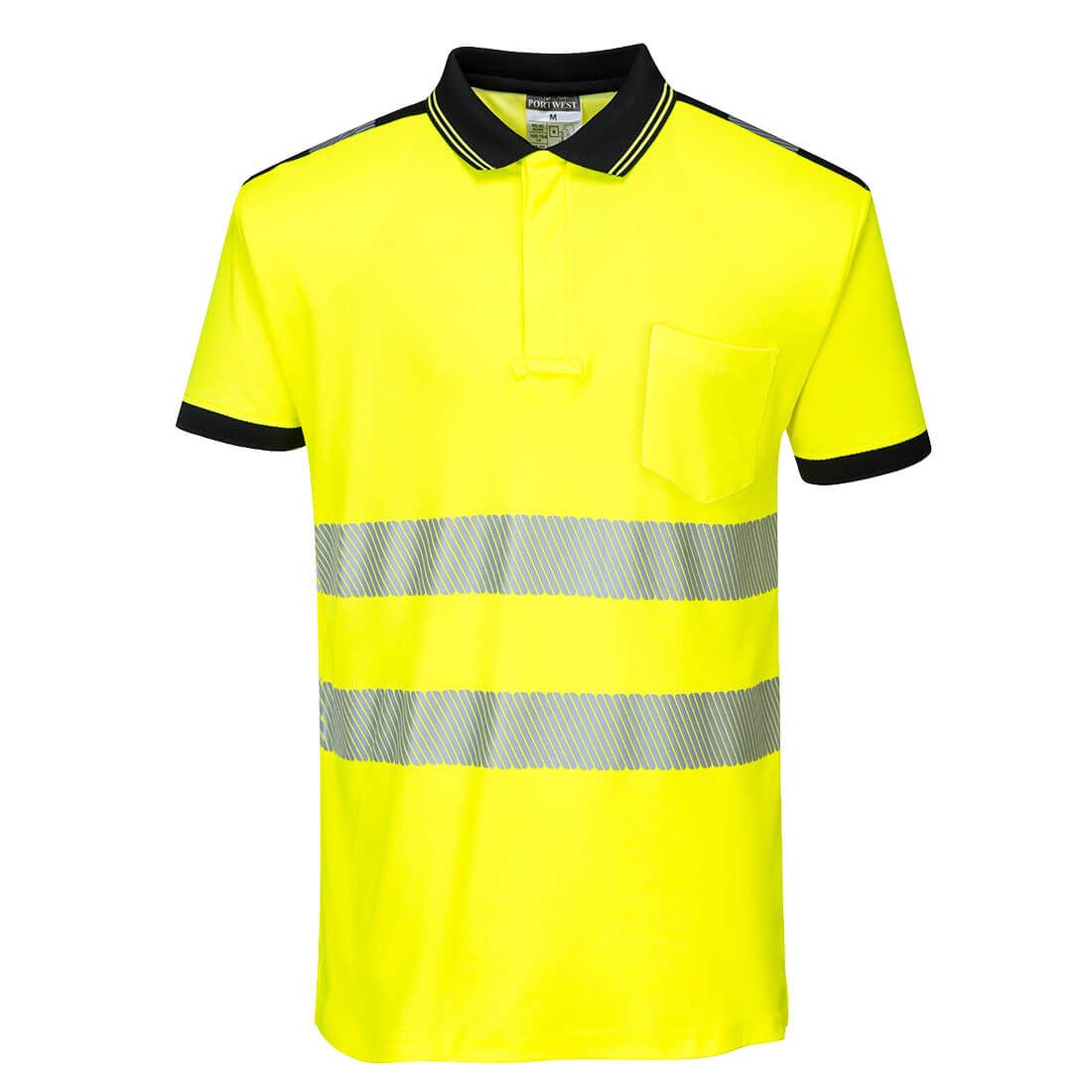 Portwest (T180) PW3 Hi-Vis Cotton Comfort Polo Shirt S/S