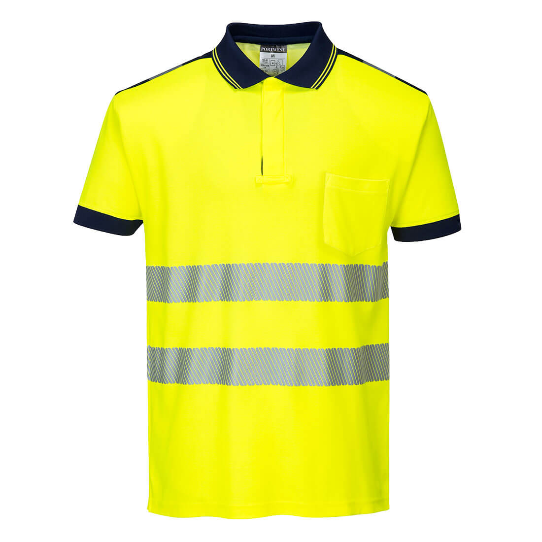 Portwest (T180) PW3 Hi-Vis Cotton Comfort Polo Shirt S/S