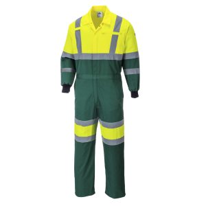 (E052) X Hi-Vis Coverall - Yellow/Green