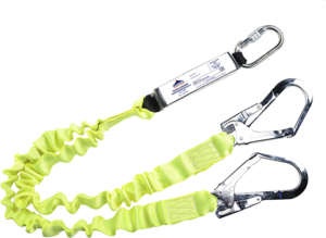 (FP52) Double Lanyard Elasticated with Shock Absorber