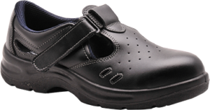 (FW01) Portwest Black Steelite Safety Sandal S1