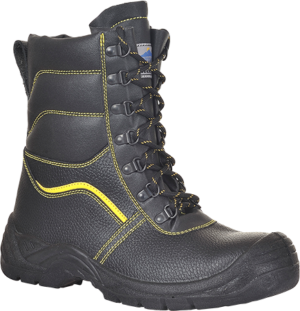 (FW05) Portwest Black Steelite Fur Lined Protector Boot S3 CI