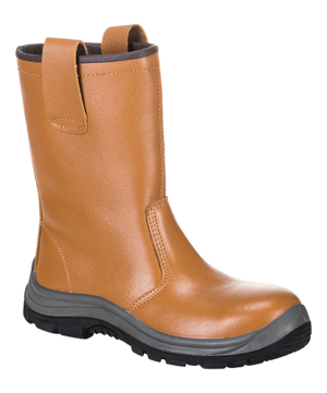 (FW06) Portwest Tan Steelite Rigger Boot S1P HRO (Unlined)
