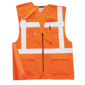 (RT26) Orange Executive Rail Vest RIS