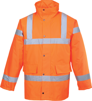 (RT30) Orange Hi-Vis Traffic Jacket