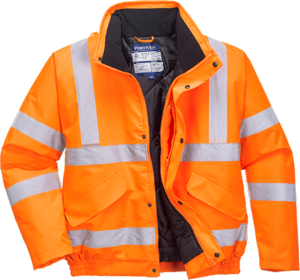 (RT32) Orange Hi-Vis Bomber Jacket RIS