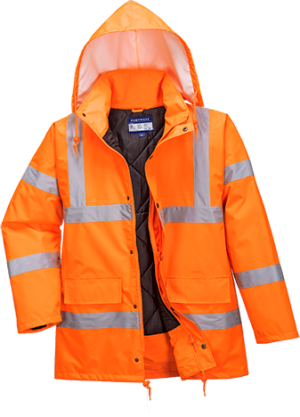 (RT34) Orange Hi-Vis Breathable Jacket RIS