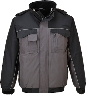 (S561) RS Bomber Jacket - Black/Grey