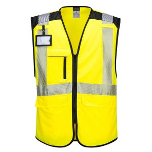 (PW309) PW3 Yellow/Black Hi-Vis Executive Vest