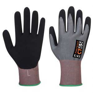 (CT65) Grey/Black CT VHR Nitrile Foam Cut Glove