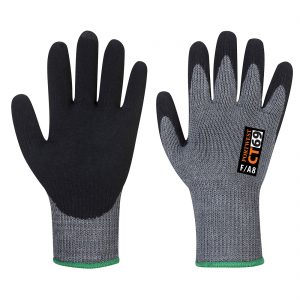 (CT69) Grey/Black CT AHR+ Nitrile Foam Gloves